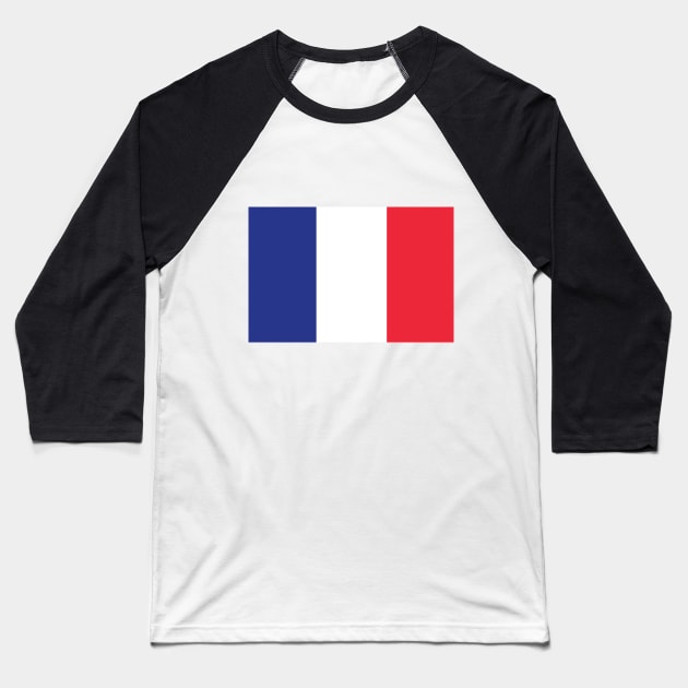 France Baseball T-Shirt by Wickedcartoons